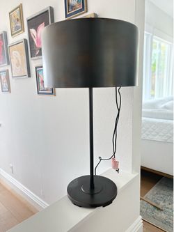 Restoration Hardware Metal Table Lamp – Excellent condition.