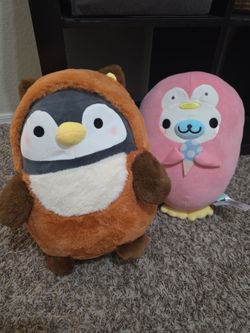 Penguin and seal plush