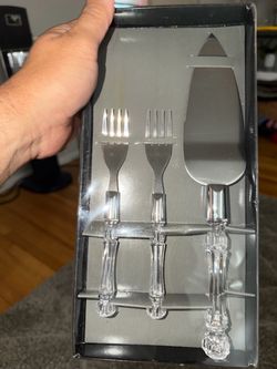 Cake Spatula And Fork Set