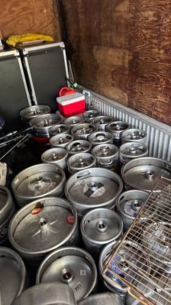 Empty Beer Kegs 58 LB and 19 LB