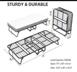 New in box-New in box- Twin Folding Bed