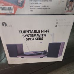 Turntable HI-Fi Sistem Whit  Speakers