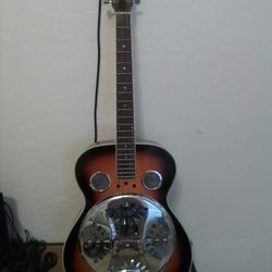 Regal RD-40 Resonator Vintage Sunburst Round Neck Guitar