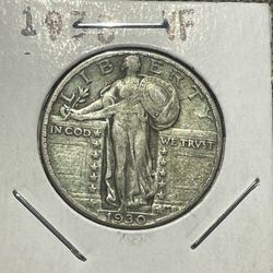 1930 P Us Quarter VF