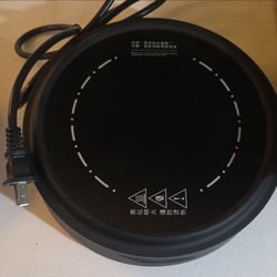 Portable Electric Hot Plate GM-368 700W 110V Ceramic Black 1 Burner 5 Settings