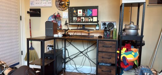 L-shaped desk