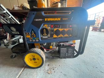 Selling Tri Fuel 9400 W FIRMAN Generator less than 50% off 10 hours of use only!! Great deal! 600.00 Tri Fuel