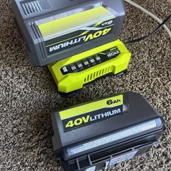 Ryobi Batteries 40v 6ah