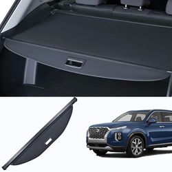 Cosilee Trunk Cargo Cover Compatible For Hyundai Palisade 2020 2021 2022 2023 Retractable Rear Trunk Cargo Luggage Security Shade Cover Shield
