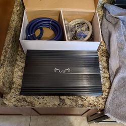 car amplifier with 0 ga wire kit