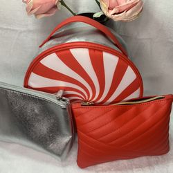 3  ASSORTED MAKE UP BAGS 