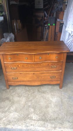 Mid century dresser USA solid wood