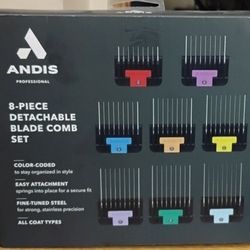 Andis 8 Piece Detachable Blade Comb Set 