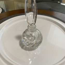 5.5” H Glass Crystal Perfume Bottle  $20.00