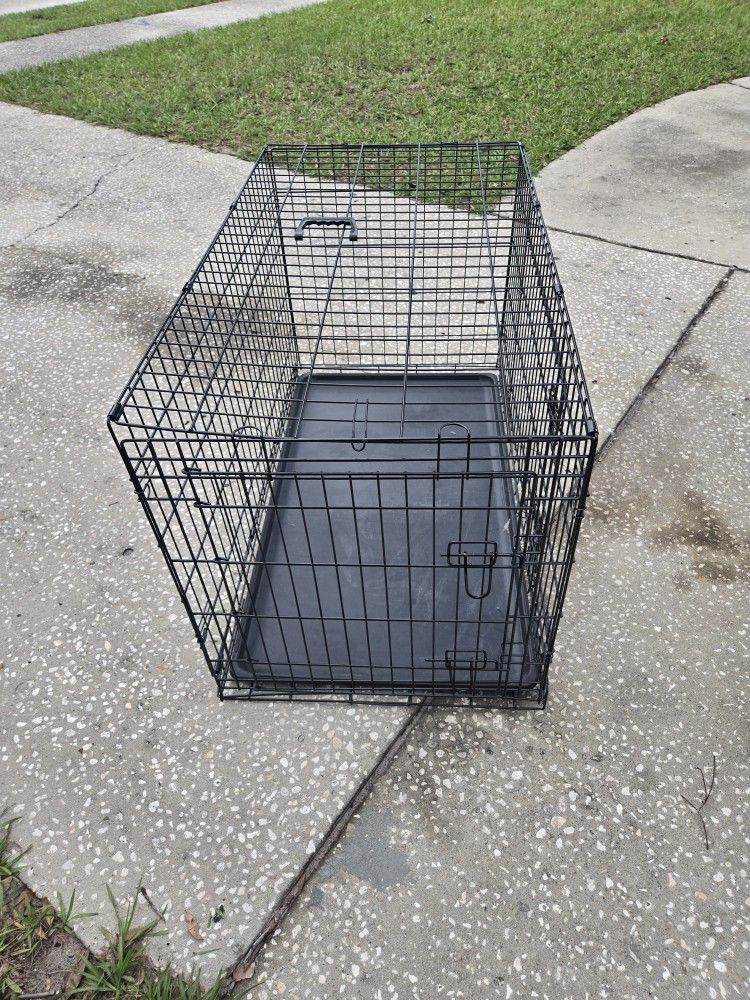 Large Dog Cage 42 Inch Long Double Door