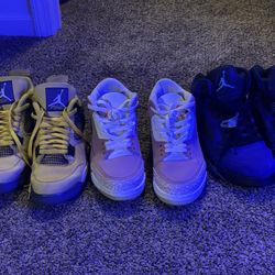 3 pairs Of Jordans 