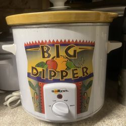 VIntage and RARE 1998 Taco Bell Salton 3 Quart Big Dipper Slow Cooker (crockpot)