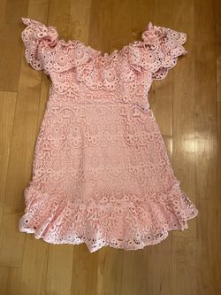 Pink lace dress 