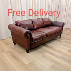 Leather American Living Sofa Couch Furniture Free Delivery