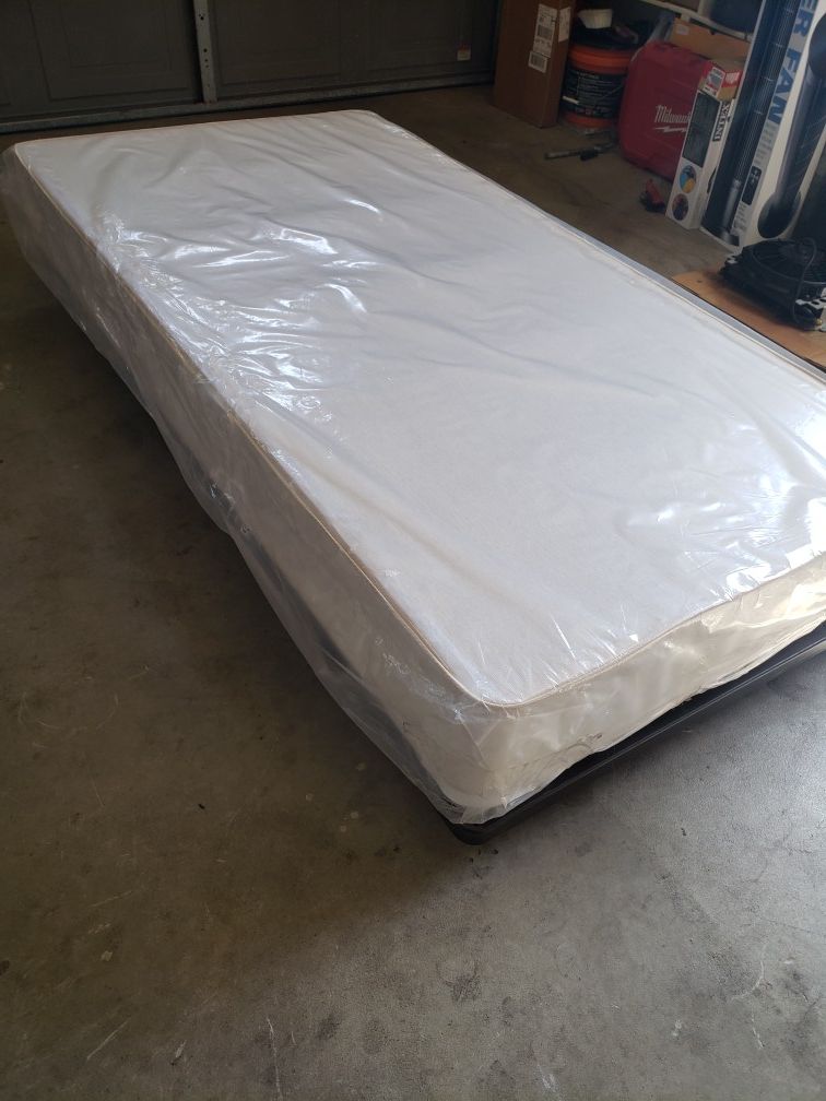 Single Bed Box Spring and Frame