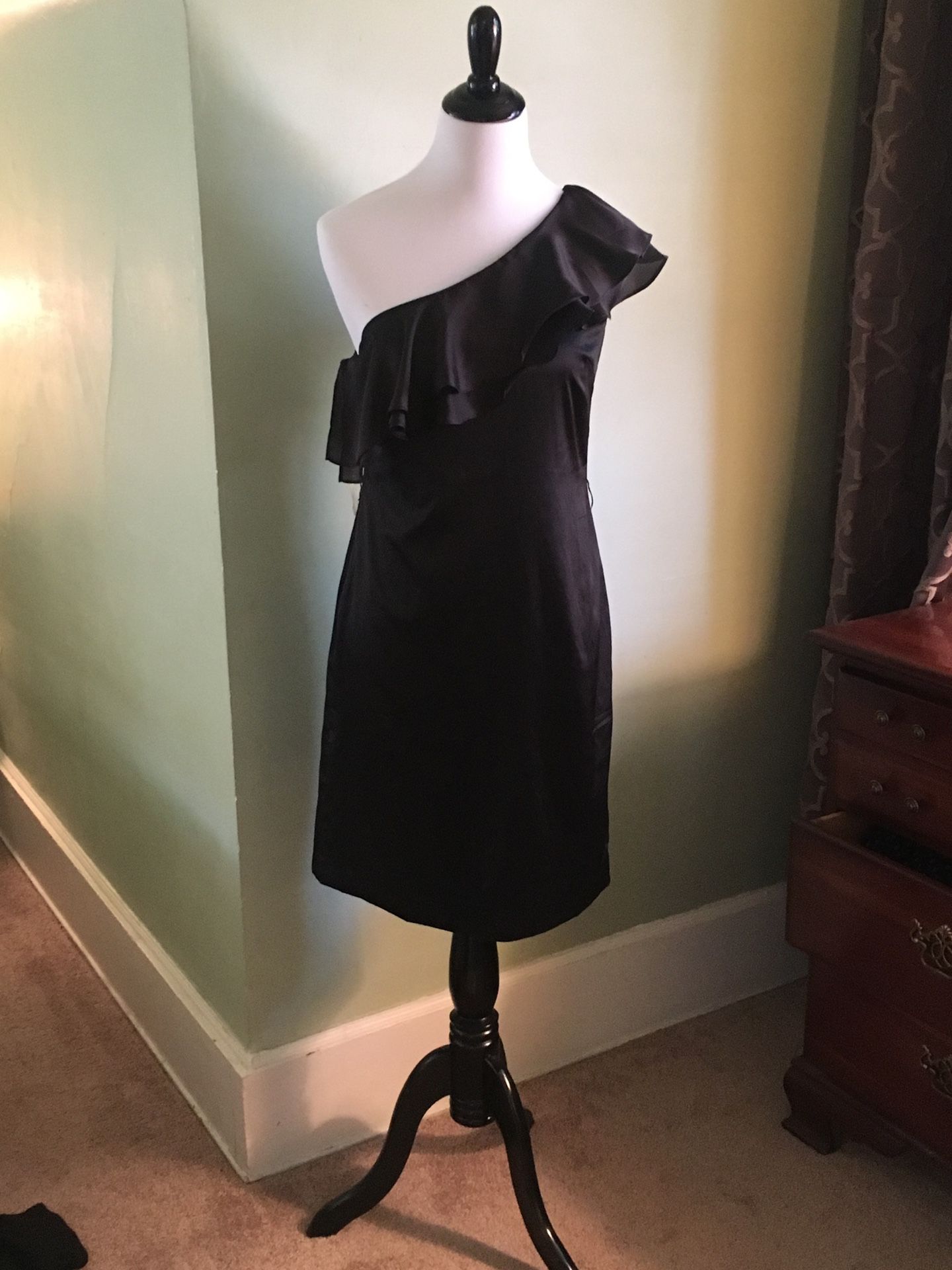 Silky Black Cocktail Dress