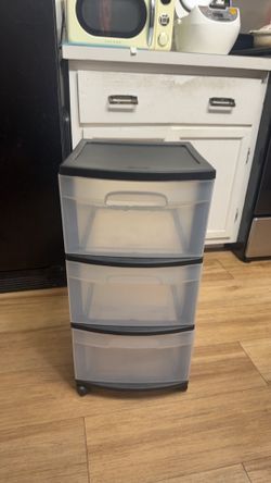 Sterilite 3 Drawer Storage Cart with wheels