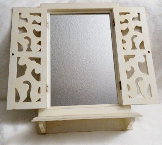 Wood Mirror window shutter