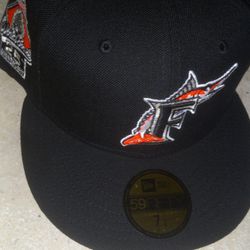 Florida Marlins baseball team fitted hat