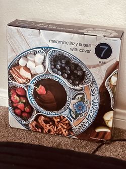 Melamine lazy Susan cover 7 piece set