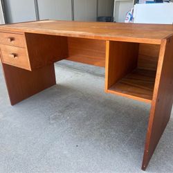 Mid Century Modern Mcm Solid Wood Desk