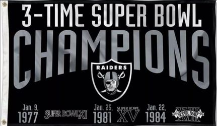 Raiders Flag 5ftx3ft $20 Firm On Price