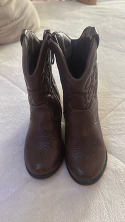 Girl Brown Western Cowboy Boots