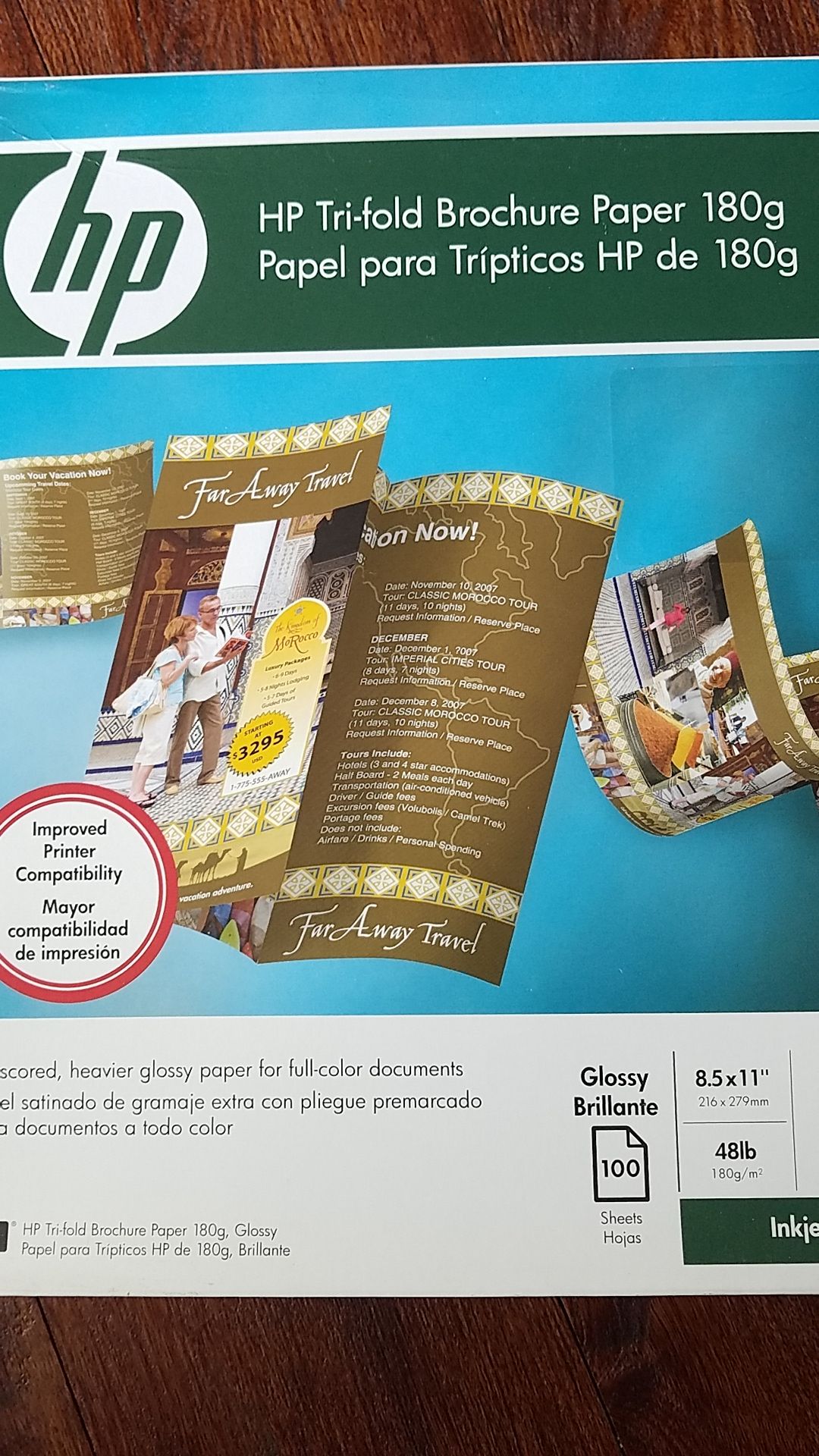 Hp Tri-Fold Brochure paper, Glossy