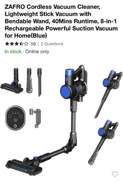 NIB Brand New In Box $100 Powerful cordless vacuum with 30KPa suction & 40min runtime. Lightweight, anti-tangle design perfect for pet hair, carpets &