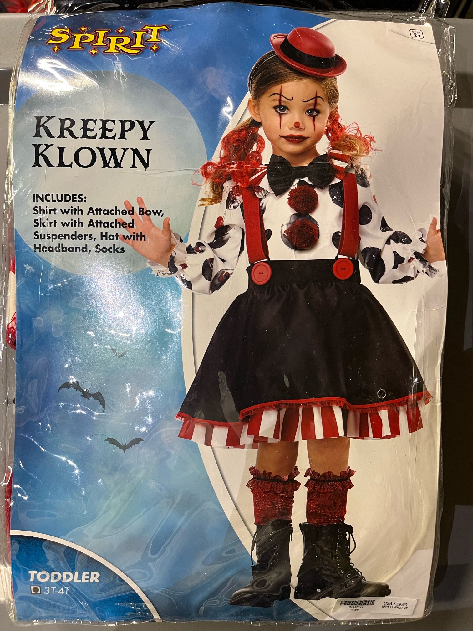 Toddler Kreepy Clown