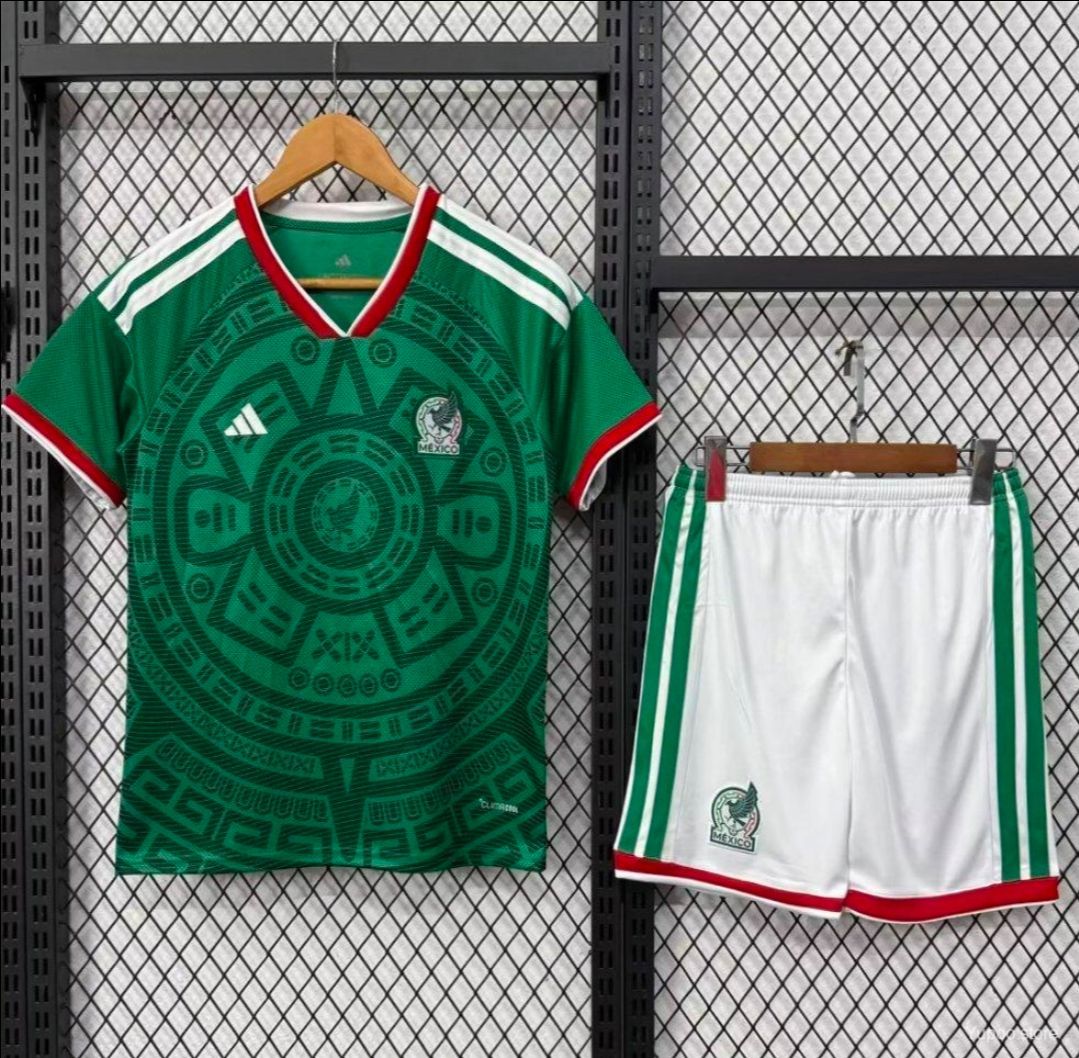 26-27 MEXICO YOUTH / KIDS HOME SOCCER JERSEY SIZE XXS XS S M L XL XXL