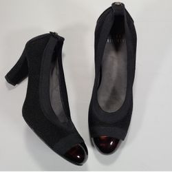 Stuart Weitzman Easily Elastic Black Pumps Women Size 6M