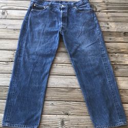 Men’s Levis 501XX Vintage Blue Jeans Mexico 35/36 X 27 1/2 Actual size 