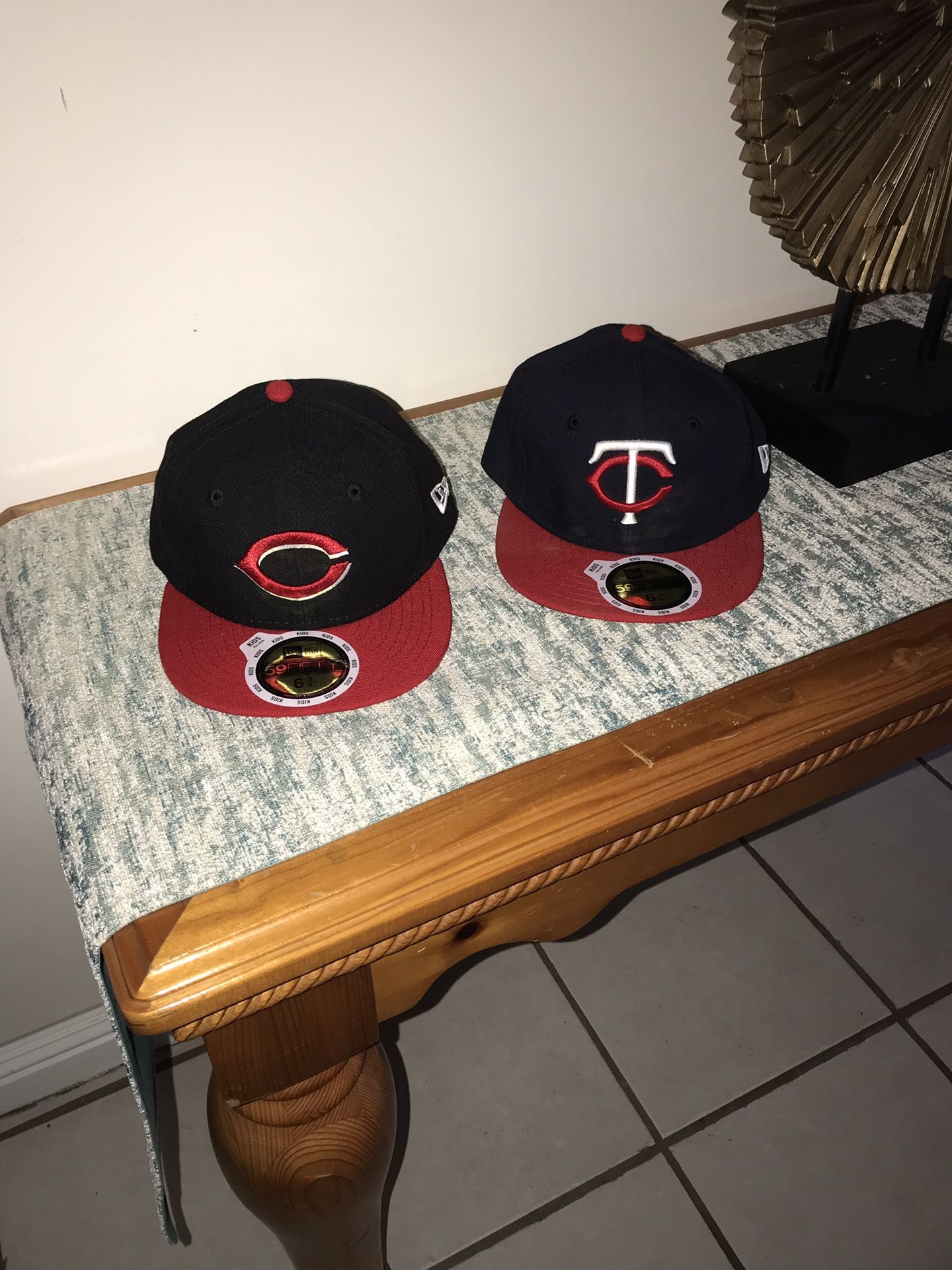 Boys 6 3/8 fitted hat $20 both new