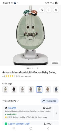 4 Mom's Mamaroo Sage Green