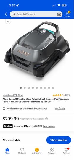 Seagul plus pool cleaner/vacuum