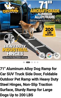 Dog Ramp for Large Dogs.   NEW!
