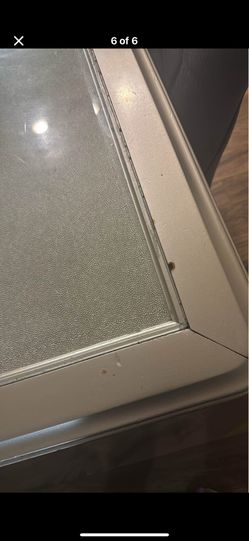 Glass & Mirrored Dining Table with 6 Upholstered Chairs – $300 OBO