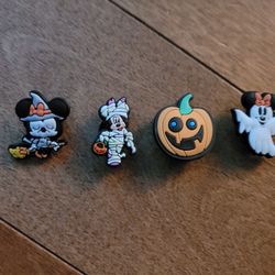 Lot Of 4 Halloween Mickey Mouse Croc Charms 