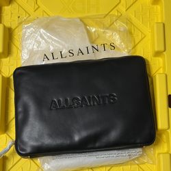 AllSaints Women's SAFF LAPTOP CASE Black One Size