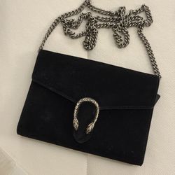 Gucci suede mini dionysus chain wallet bag