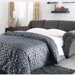 Ashley furniture Charcoal Sofa with Day bed and matress included! $150 obo