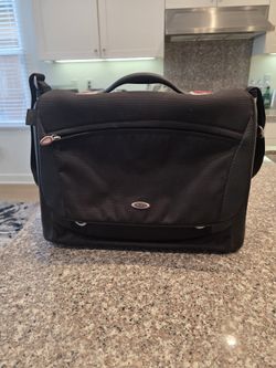 TUMI Alpha 15 inch Briefcase Black with Handle and Shoulder Strap