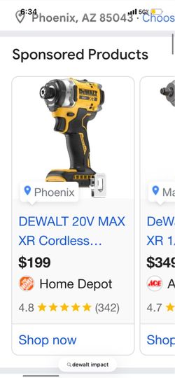 DeWalt impact 5hr battery