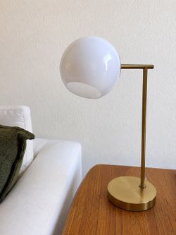 Authentic West Elm Staggered Glass USB Table Lamp. Originally retailed for $179+ (see last photo).